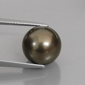Perla multicolor natural de 9,95 ct, esfera / bola, opaco