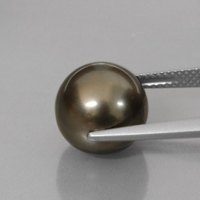 Perla multicolor natural de 9,95 ct, esfera / bola, opaco