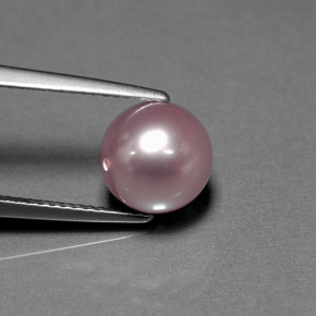 Perla azul natural de 4,68 ct, esfera / bola, opaco