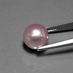 Perla azul natural de 4,68 ct, esfera / bola, opaco
