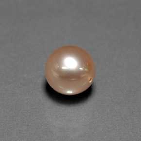 Perla Rosa natural de 4.69 ct, Esfera / Bola, Opaco