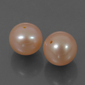 Gemas de perla rosa natural de 6,19 ct, esfera / bola, opaco