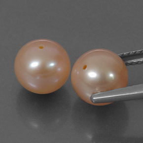 Gemas de perla rosa natural de 6,19 ct, esfera / bola, opaco