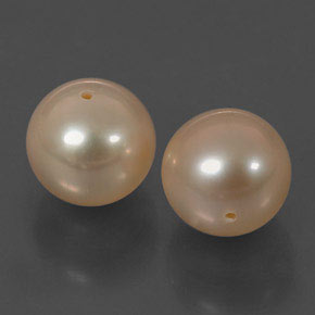 Gemas de perla rosa natural de  ct, esfera / bola, opaco