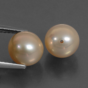Gemas de perla rosa natural de  ct, esfera / bola, opaco