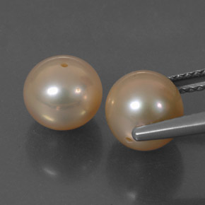 Gemas de perla rosa natural de  ct, esfera / bola, opaco