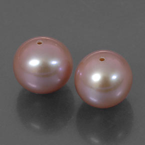 Gemas de perla rosa natural de  ct, esfera / bola, opaco