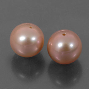 Gemas de Perla Rosado claro natural de 5.97 ct, Esfera / Bola, Opaco