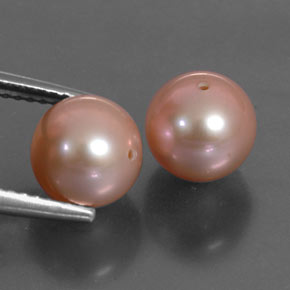 Gemas de Perla Rosado claro natural de 5.97 ct, Esfera / Bola, Opaco