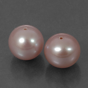 Gemas de perla rosa natural de  ct, esfera / bola, opaco