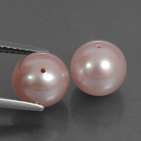 Gemas de perla rosa natural de  ct, esfera / bola, opaco