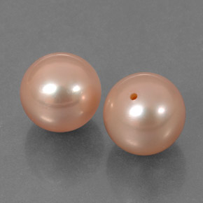 Gemas de perla rosa natural de  ct, esfera / bola, opaco