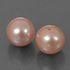 Gemas de perla rosa natural de  ct, esfera / bola, opaco