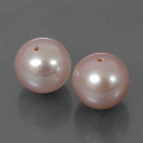 Gemas de perla rosa natural de 6,28 ct, esfera / bola, opaco