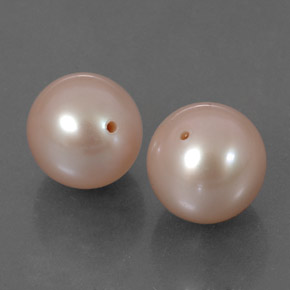 Gemas de perla rosa natural de 6,59 ct, esfera / bola, opaco