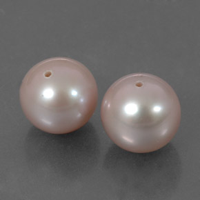 Gemas de perla rosa natural de 6,01 ct, esfera / bola, opaco
