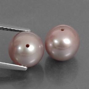 Gemas de perla rosa natural de 6,62 ct, esfera / bola, opaco