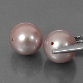 Gemas de perla rosa natural de 6,62 ct, esfera / bola, opaco
