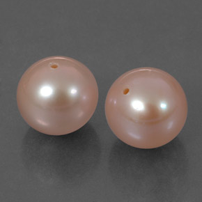 Gemas de perla rosa natural de  ct, esfera / bola, opaco