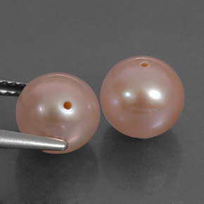 Gemas de perla rosa natural de  ct, esfera / bola, opaco