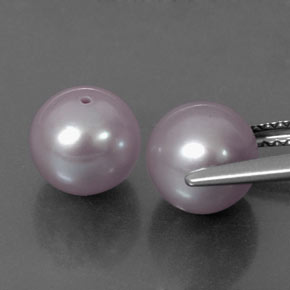 Gemas de perla rosa natural de  ct, esfera / bola, opaco