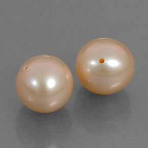 Gemas de perla rosa natural de 6,13 ct, esfera / bola, opaco