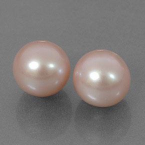 Gemas de perla rosa natural de  ct, esfera / bola, opaco