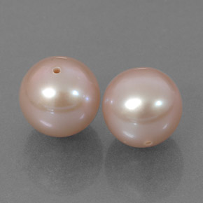 Gemas de perla rosa natural de  ct, esfera / bola, opaco