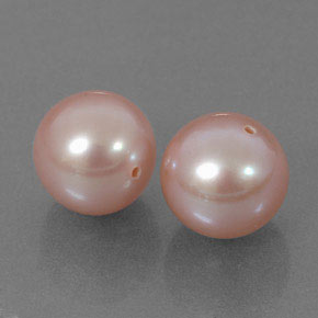 Gemas de perla rosa natural de  ct, esfera / bola, opaco
