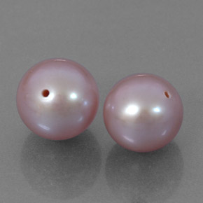 Gemas de Perla Lavanda natural de  ct, Esfera / Bola, Opaco