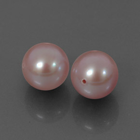 Gemas de perla rosa natural de 6,78 ct, esfera / bola, opaco