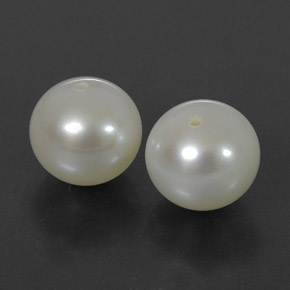 Gemas de Perla Crema natural de  ct, Esfera / Bola, Opaco