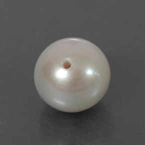 Perla crema natural de 3,60 ct, esfera / bola, opaco