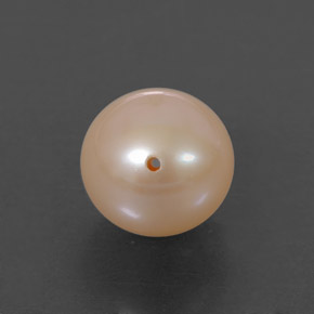 Perla rosa natural de 3,55 ct, esfera / bola, opaco