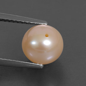 Perla rosa natural de 3,55 ct, esfera / bola, opaco