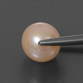 Perla rosa natural de 3,55 ct, esfera / bola, opaco