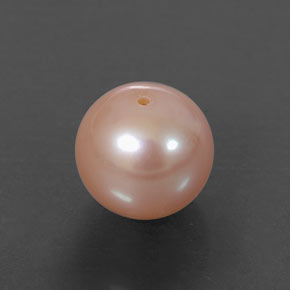 Perla rosa natural de 3,44 ct, esfera / bola, opaco