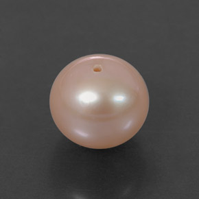Perla rosa natural de 3,63 ct, esfera / bola, opaco