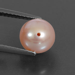 Perla Rosa natural de 3.30 ct, Esfera / Bola, Opaco
