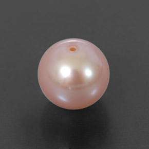 Perla Rosa natural de 3.44 ct, Esfera / Bola, Opaco