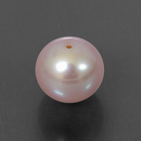 Perla Rosado plateado natural de 3.53 ct, Esfera / Bola, Opaco
