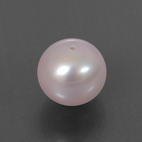 Perla rosa natural de 3,60 ct, esfera / bola, opaco