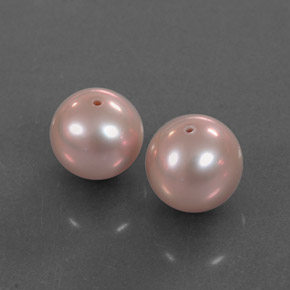 Gemas de perla rosa natural de  ct, esfera / bola, opaco