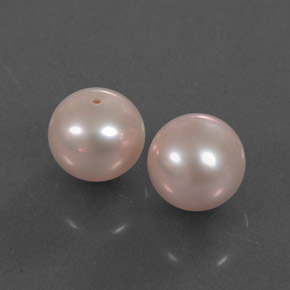Gemas de Perla Rosado claro natural de 6.61 ct, Esfera / Bola, Opaco