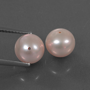 Gemas de Perla Rosado claro natural de 6.61 ct, Esfera / Bola, Opaco