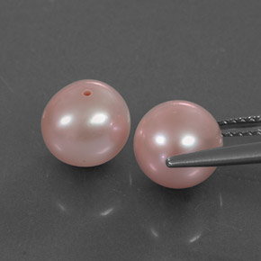 Gemas de perla rosa natural de  ct, esfera / bola, opaco
