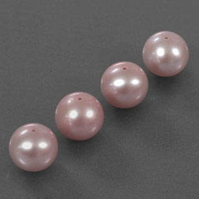 Gemas de Perla Rosa natural de 12.51 ct, Esfera / Bola, Opaco