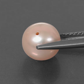 Perla rosa natural de 3,25 ct, esfera / bola, opaco