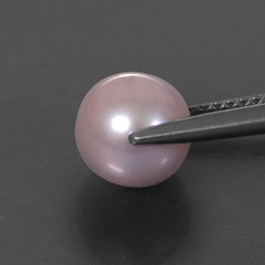 Perla gris natural de 3,14 ct, esfera / bola, opaco