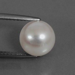 Perla Plata natural de 3.89 ct, Esfera / Bola, Opaco
